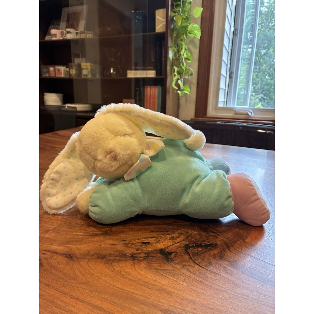 Vintage Eden Sleepy 12" Plush Bunny Rabbit Baby Pastel Musical Wind Up Lullaby